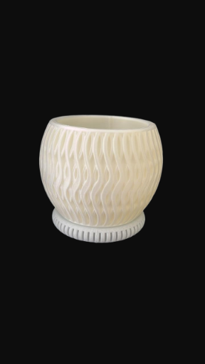 Maceta Decorativa Blanca