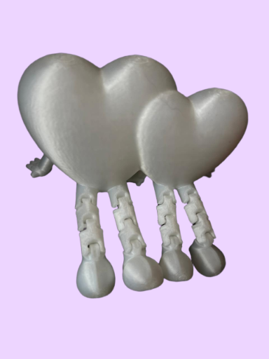 Pareja de corazones decorativos