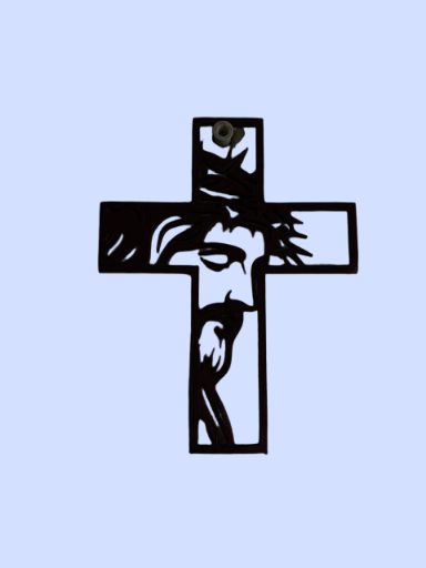 Cruz con imagen de Cristo