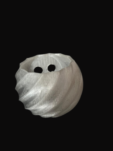 Mini Matero de Nevera Espiral Plateado 3D