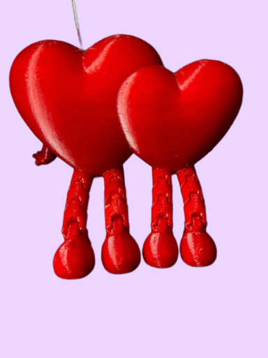 Pareja de corazones decorativos