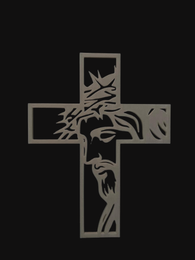 Cruz con imagen de Cristo