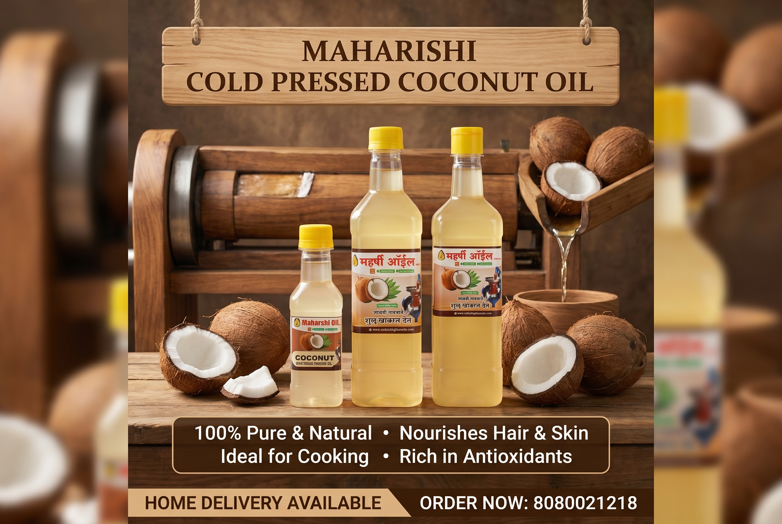 Maharishi Cold Pressed Coconut Oil