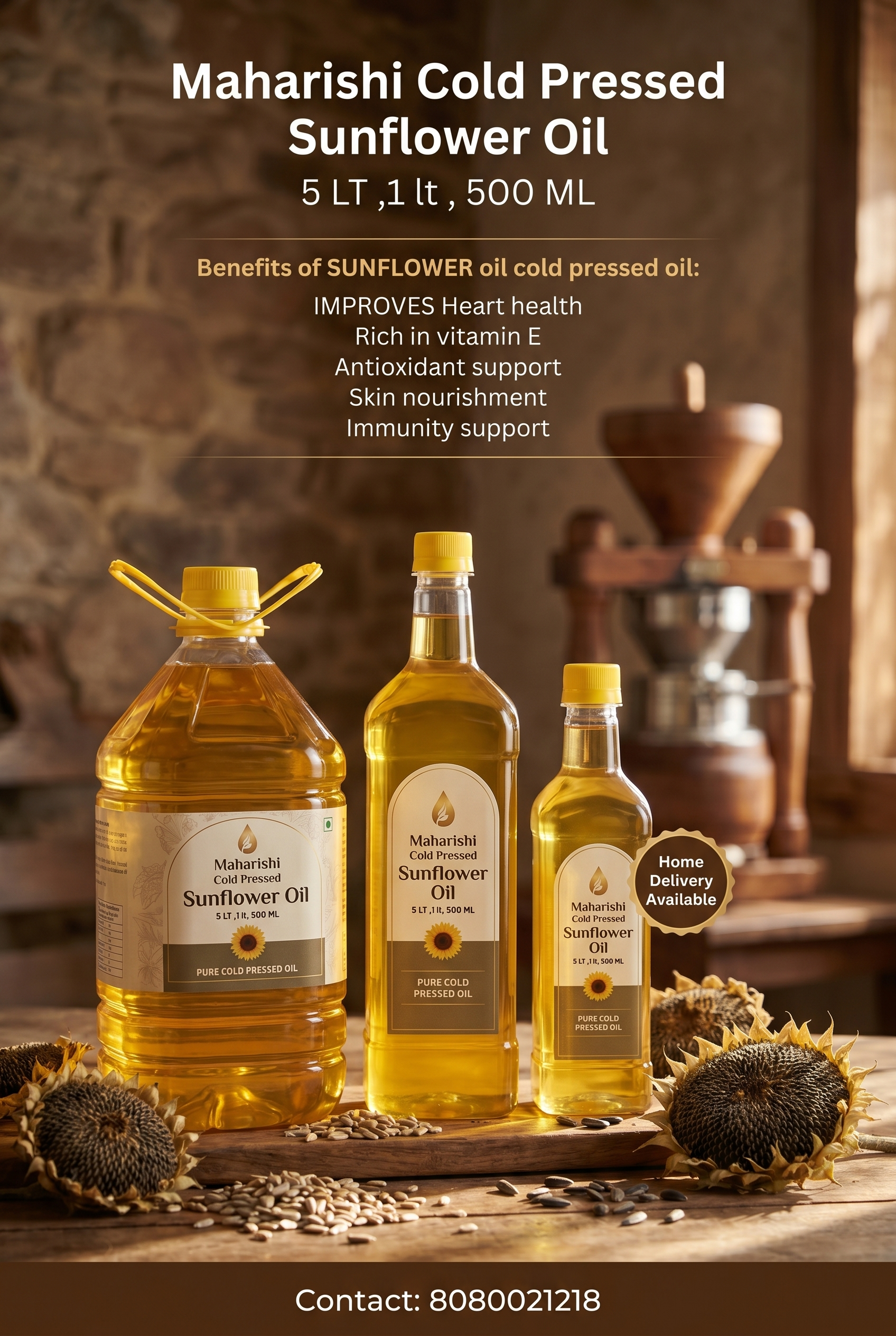 Maharishi Cold Pressed Sunflower Oil