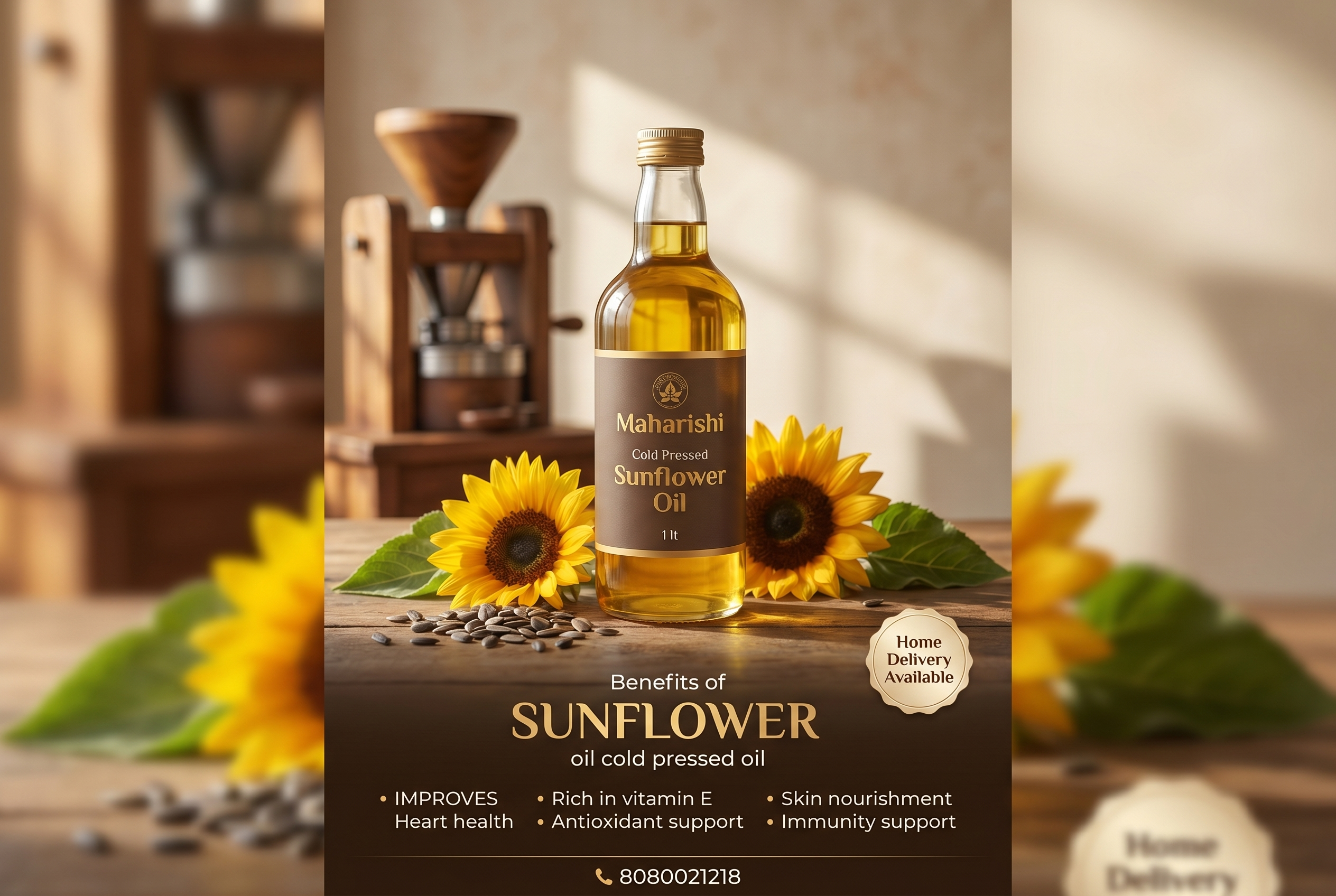 Maharishi Cold Pressed Sunflower Oil