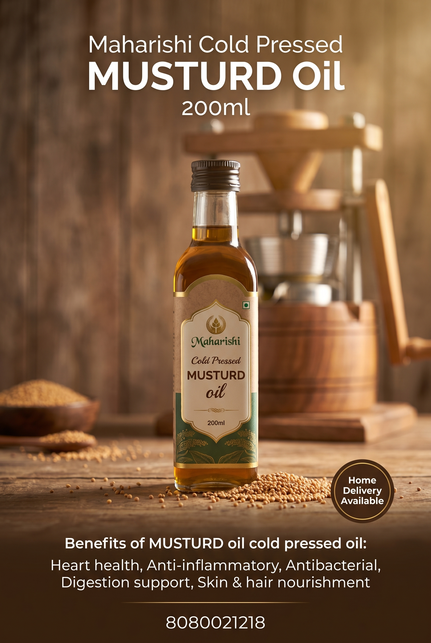Maharishi Cold Pressed Mustard Oil