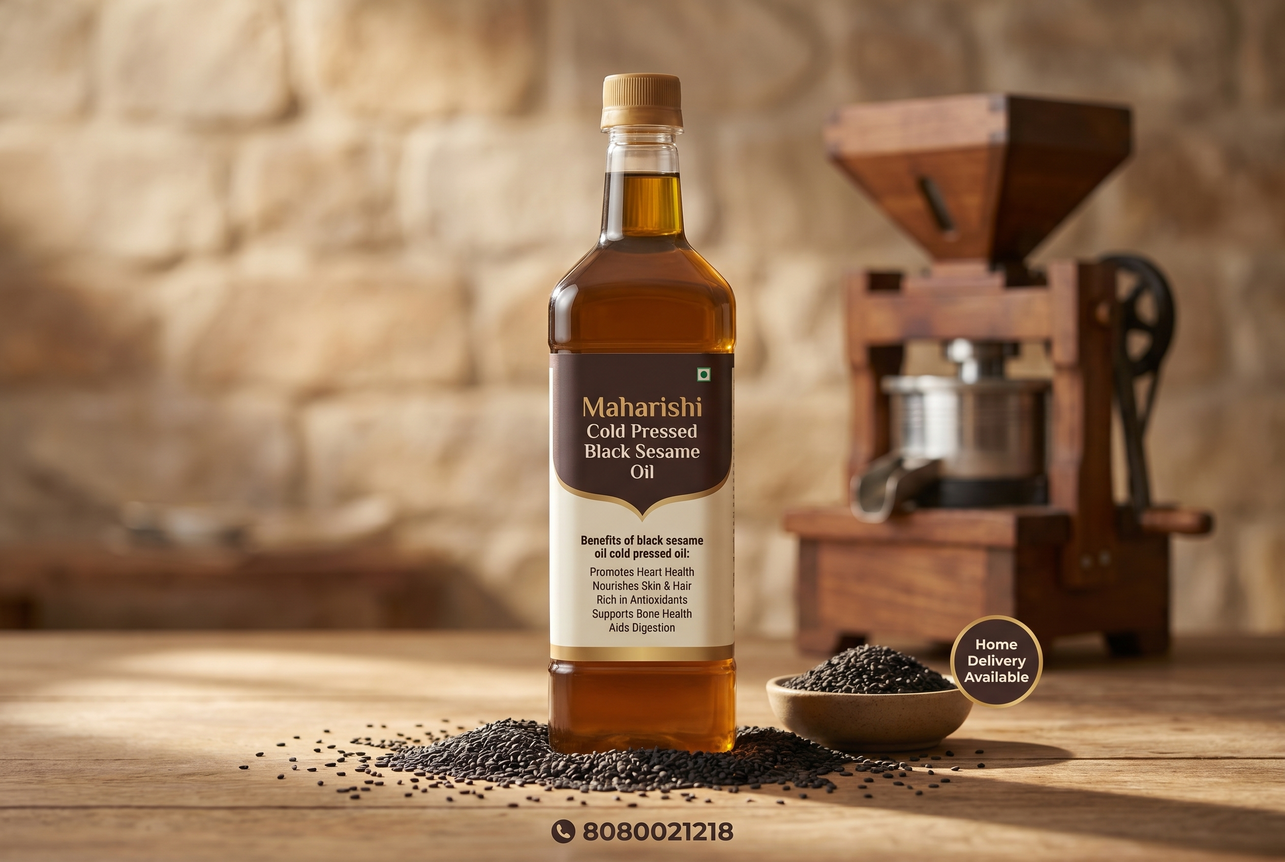 Maharishi Cold Pressed Black Sesame Oil