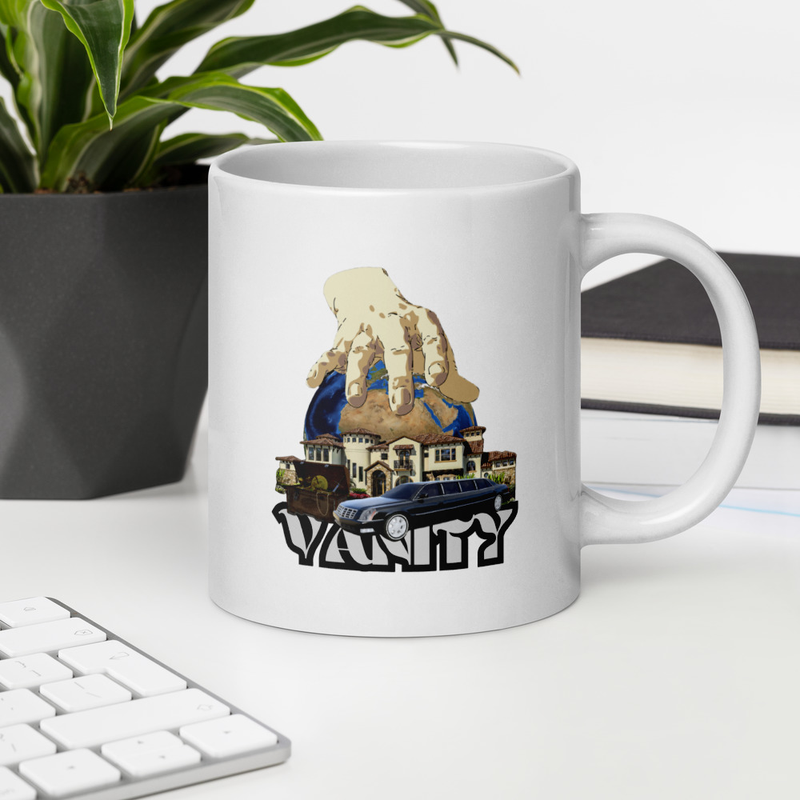 Vanity – A Mug That Speaks Eternal Truth ☕ (White glossy mug)