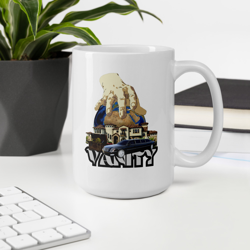 Vanity – A Mug That Speaks Eternal Truth ☕ (White glossy mug)