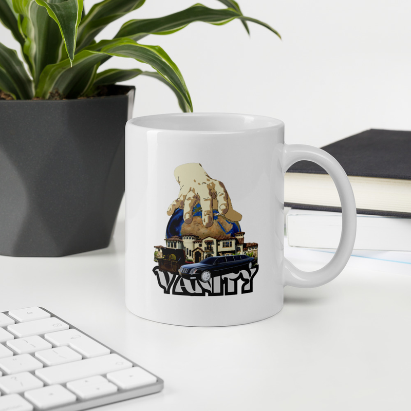 Vanity – A Mug That Speaks Eternal Truth ☕ (White glossy mug)