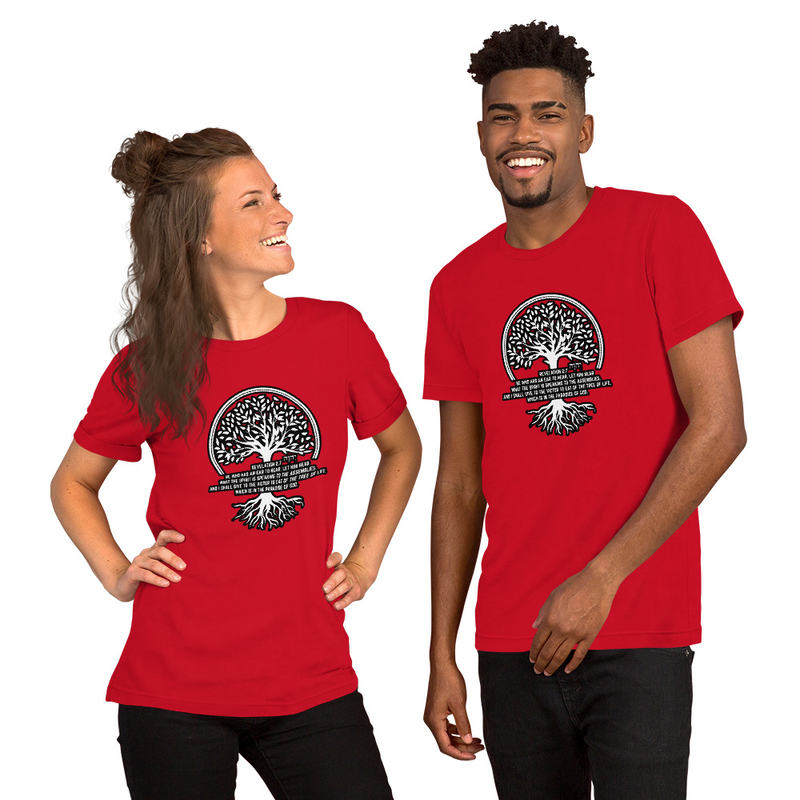 Tree of Life – Revelation 2:7 T-Shirt (Unisex t-shirt)