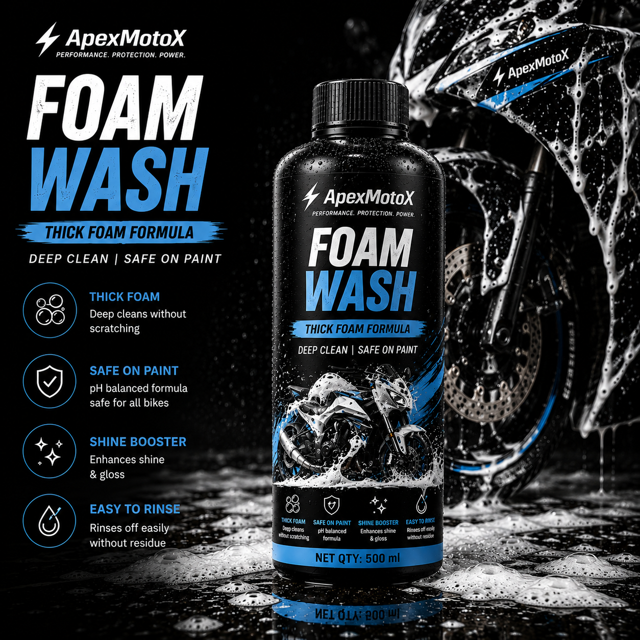 500ml ApexMotoX Foam Wash