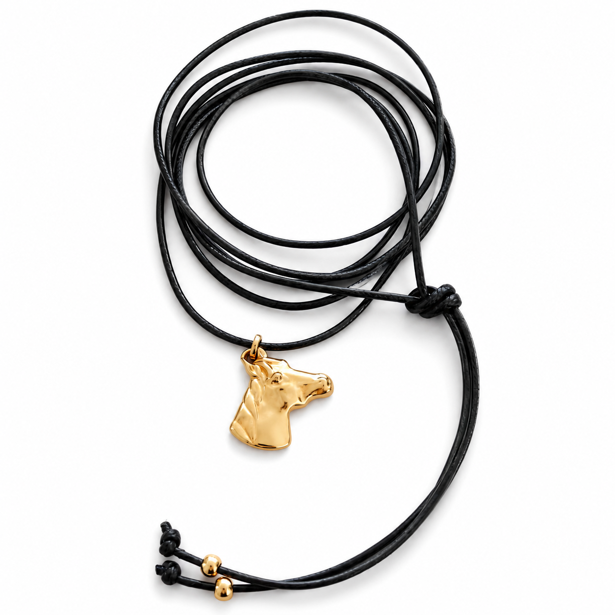 Cordão Encerado Pingente de Cavalo