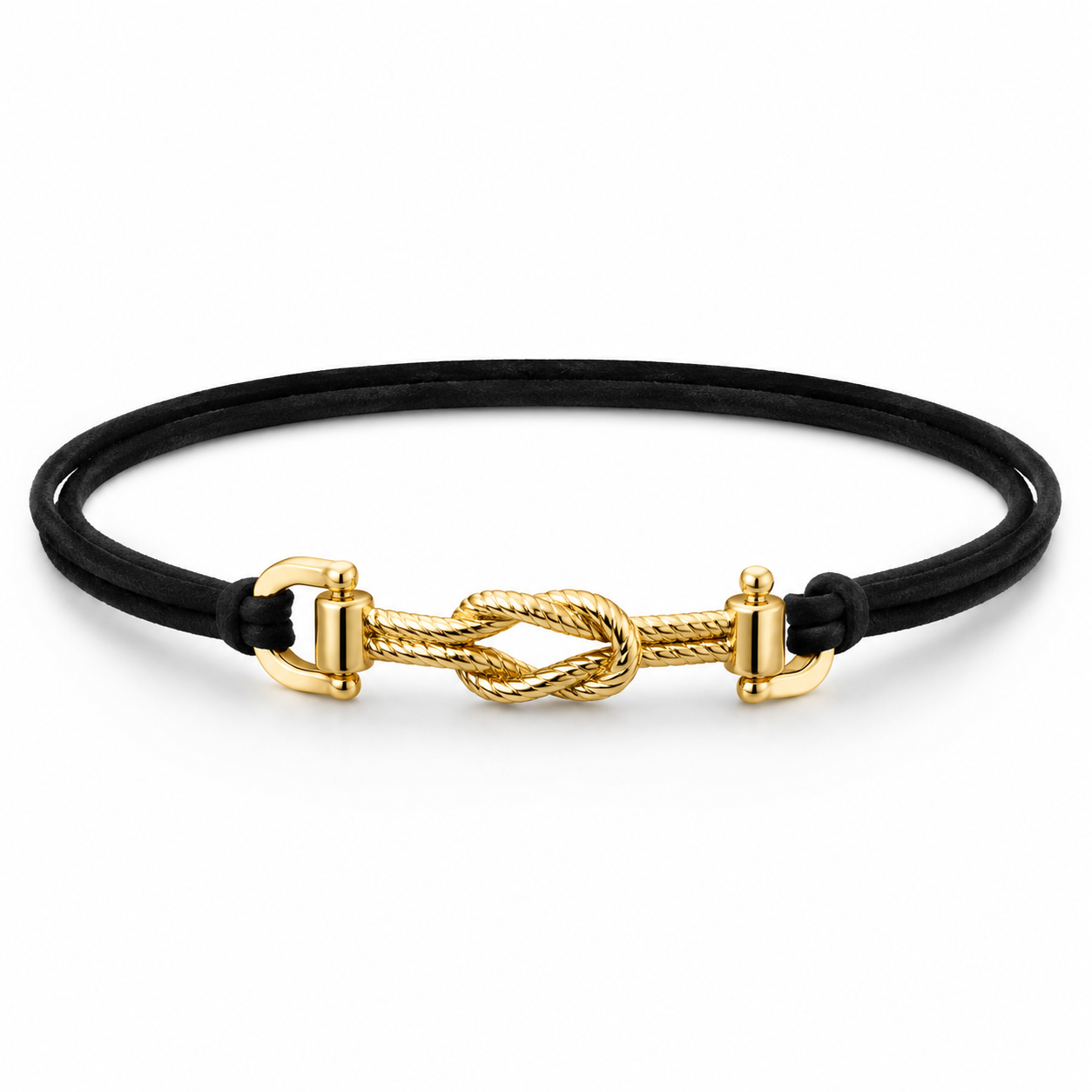Colar Choker de Camurça Banho Dourado