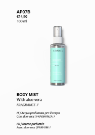 Body Mist con Aloe Vera