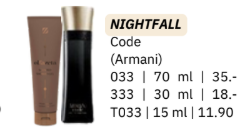 Nightfall Code (Armani) 70 ml