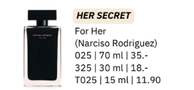 Narciso Rodriguez For Her