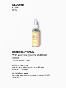 Deodorante Spray Aloe Vera