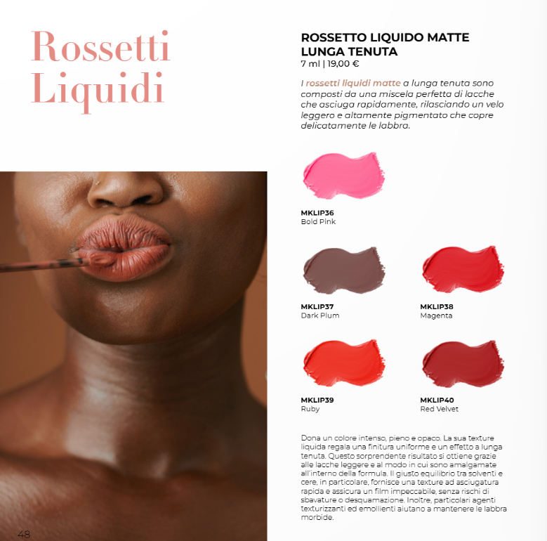 Rossetto Liquido Matte Lunga Tenuta