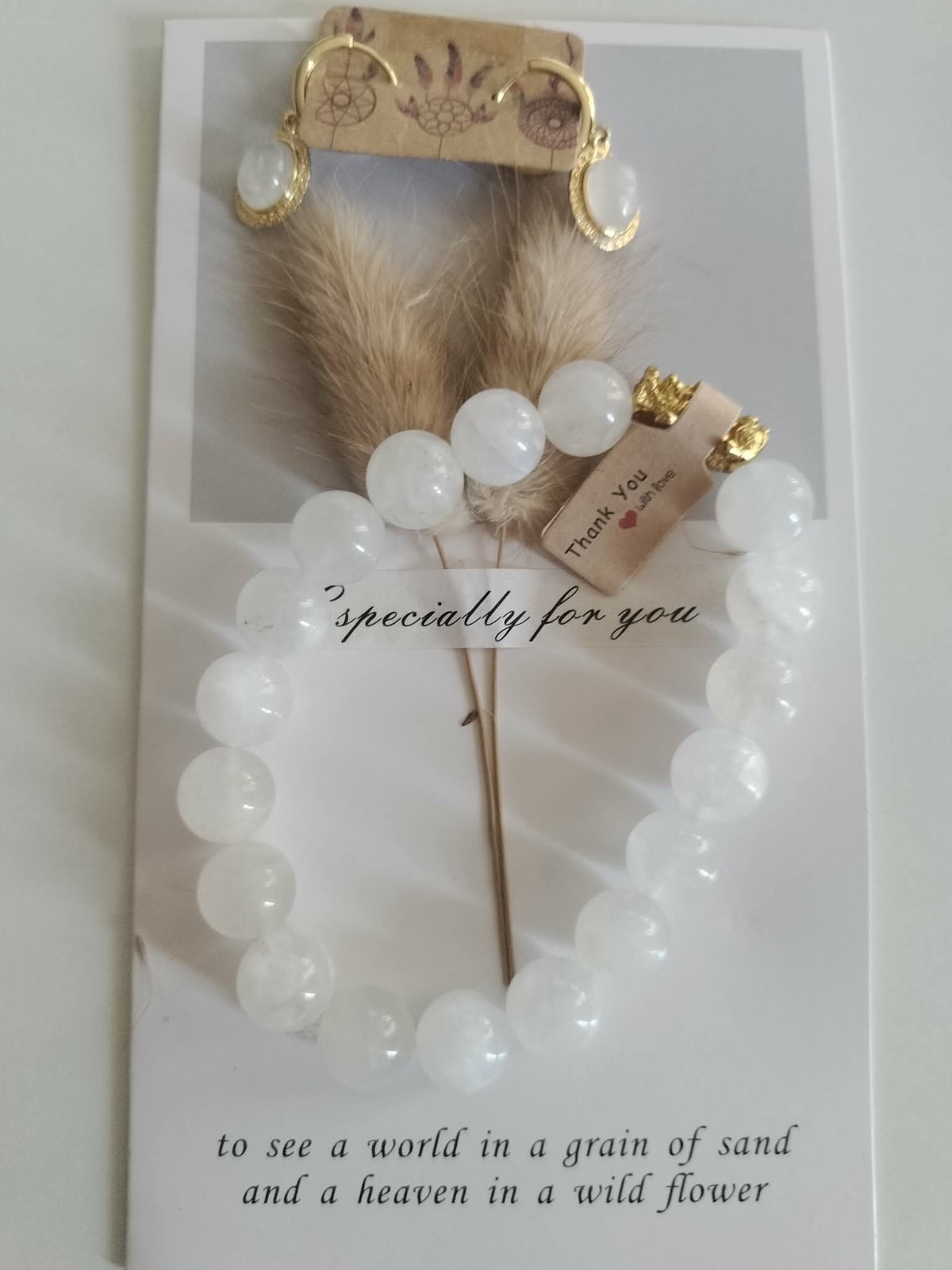 Moonstone Set (Bracelet & Earrings)