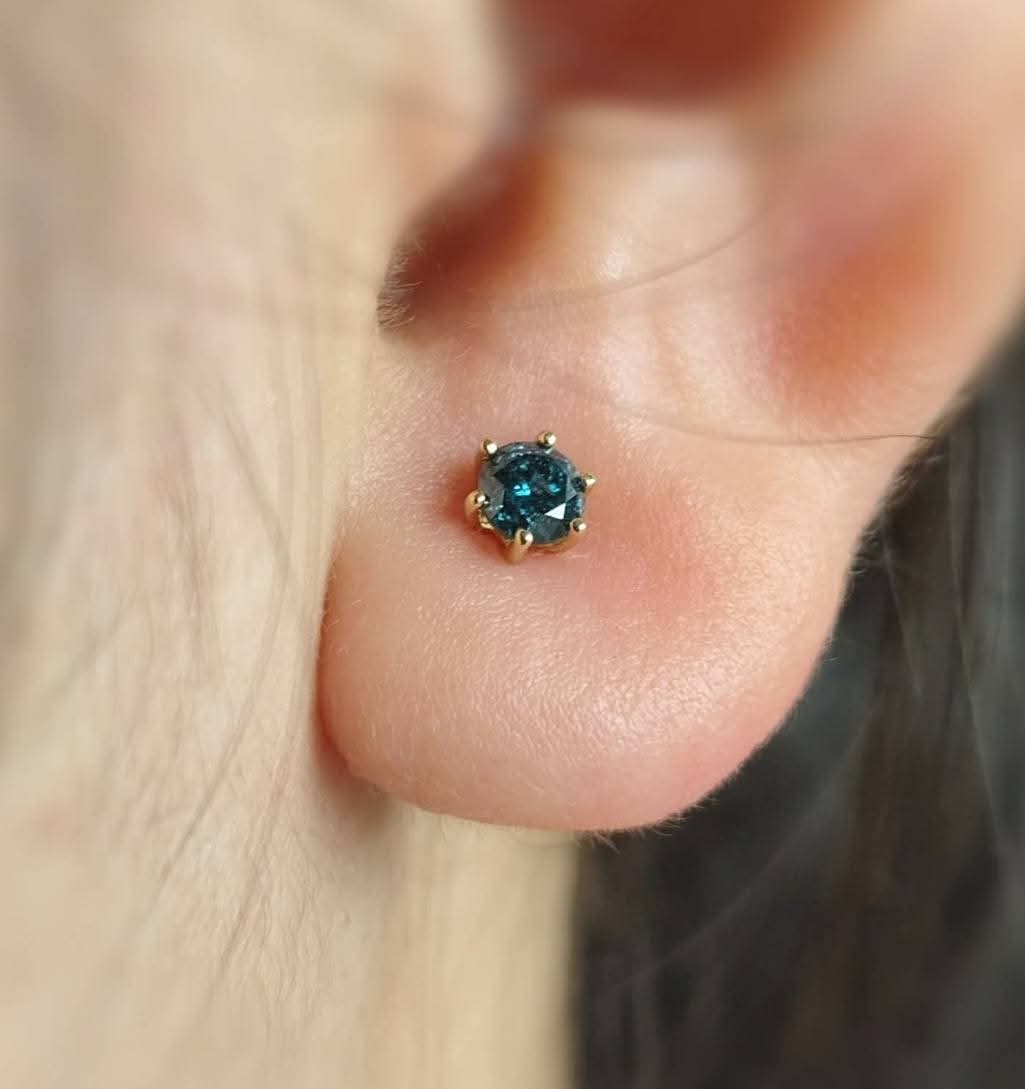 Atlantis Blue Dia Stud Earring Diamonds