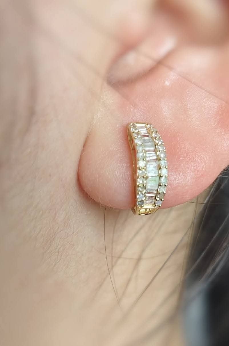 Crystal Loop Earring Diamonds
