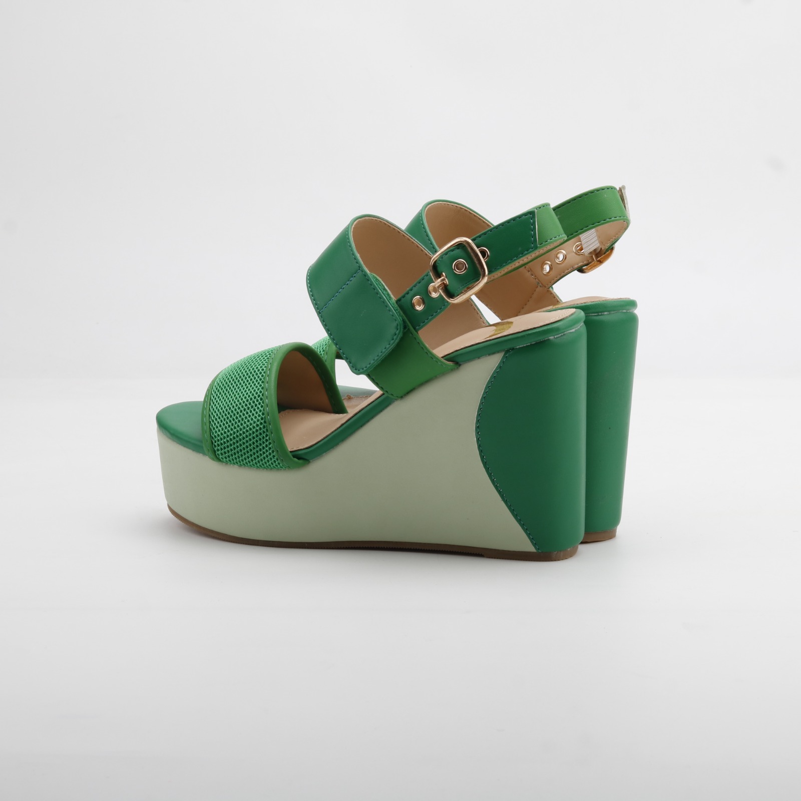 'ROY Green Platform Wedge Sandals | Luxury Women's Sandals by sl by sigalit