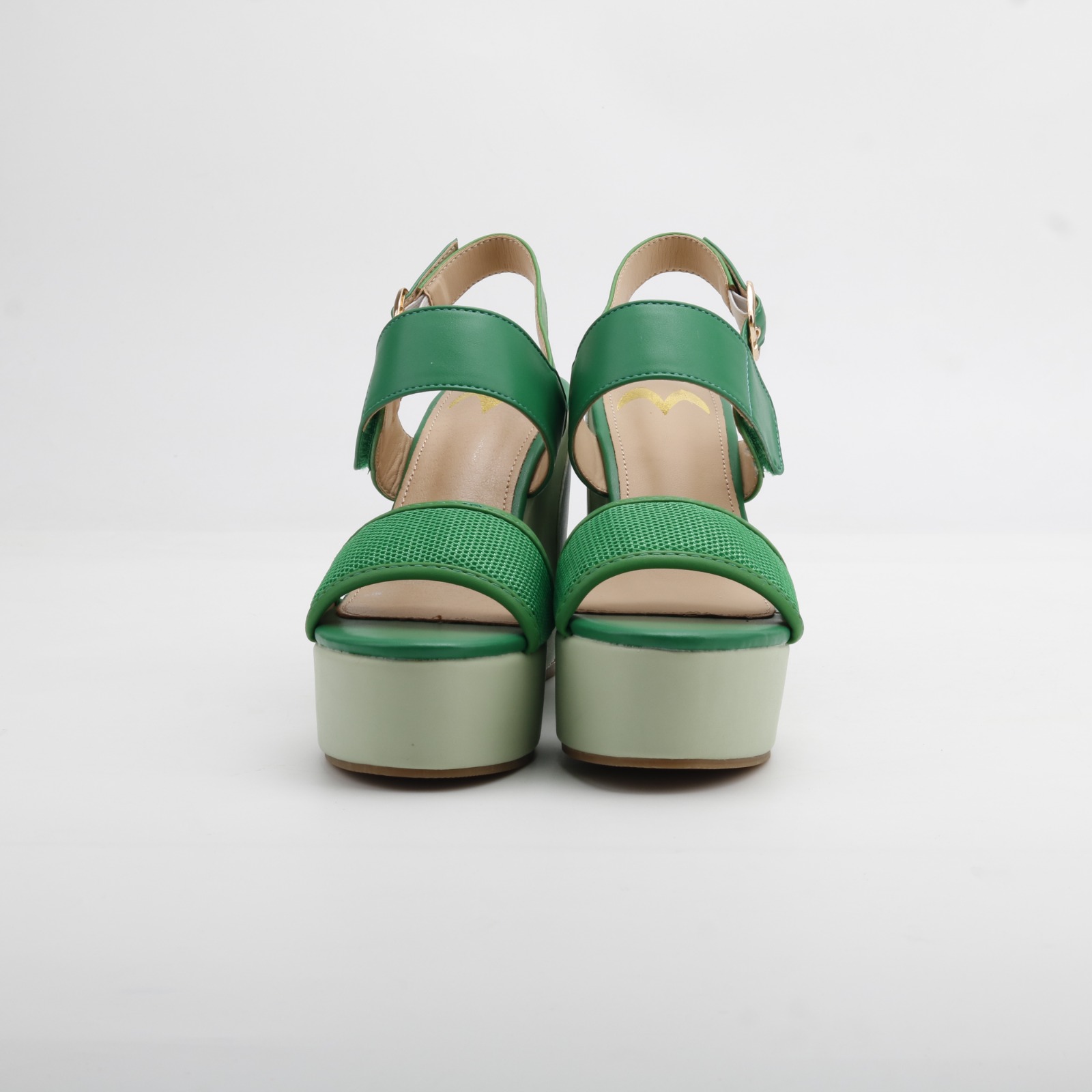 'ROY Green Platform Wedge Sandals | Luxury Women's Sandals by sl by sigalit