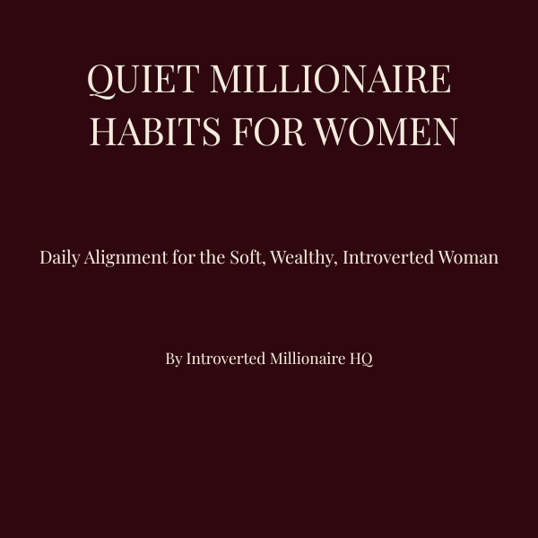 Quiet Millionaire Habits for Women