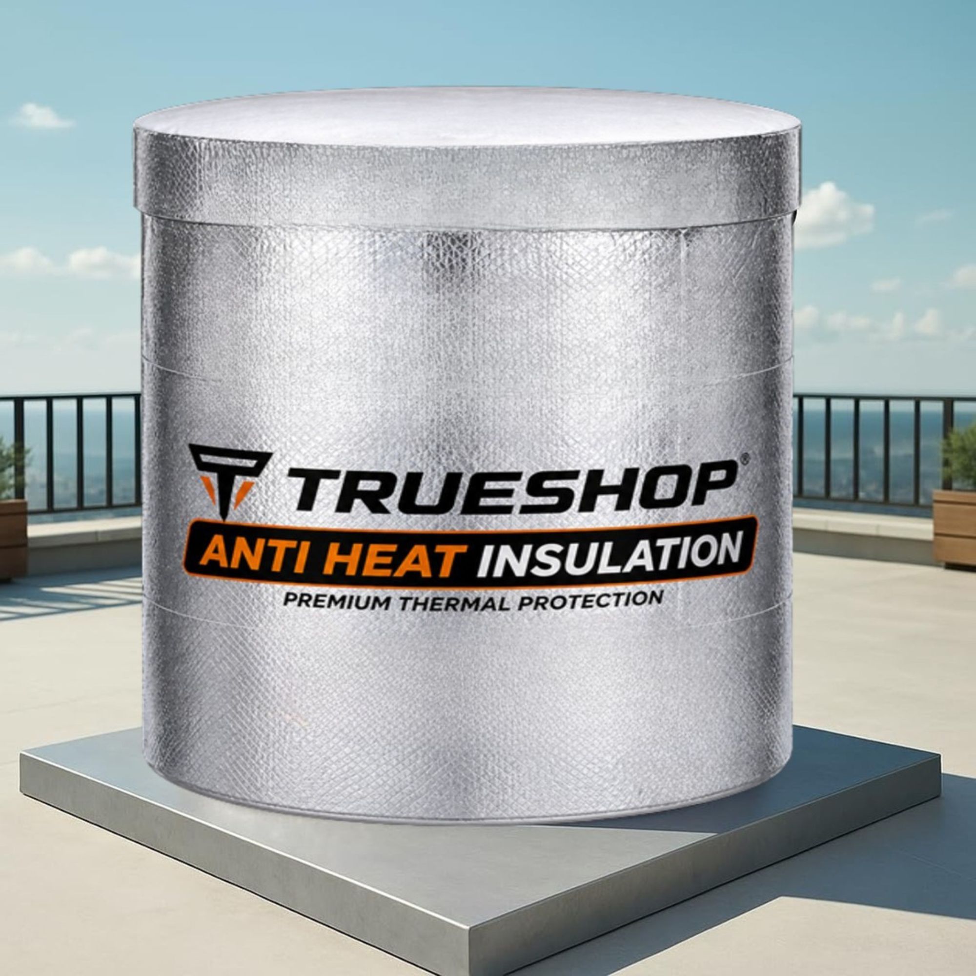 Water Tank Cover 1000 LTR Aluminium Insulated Sun Reflective  
