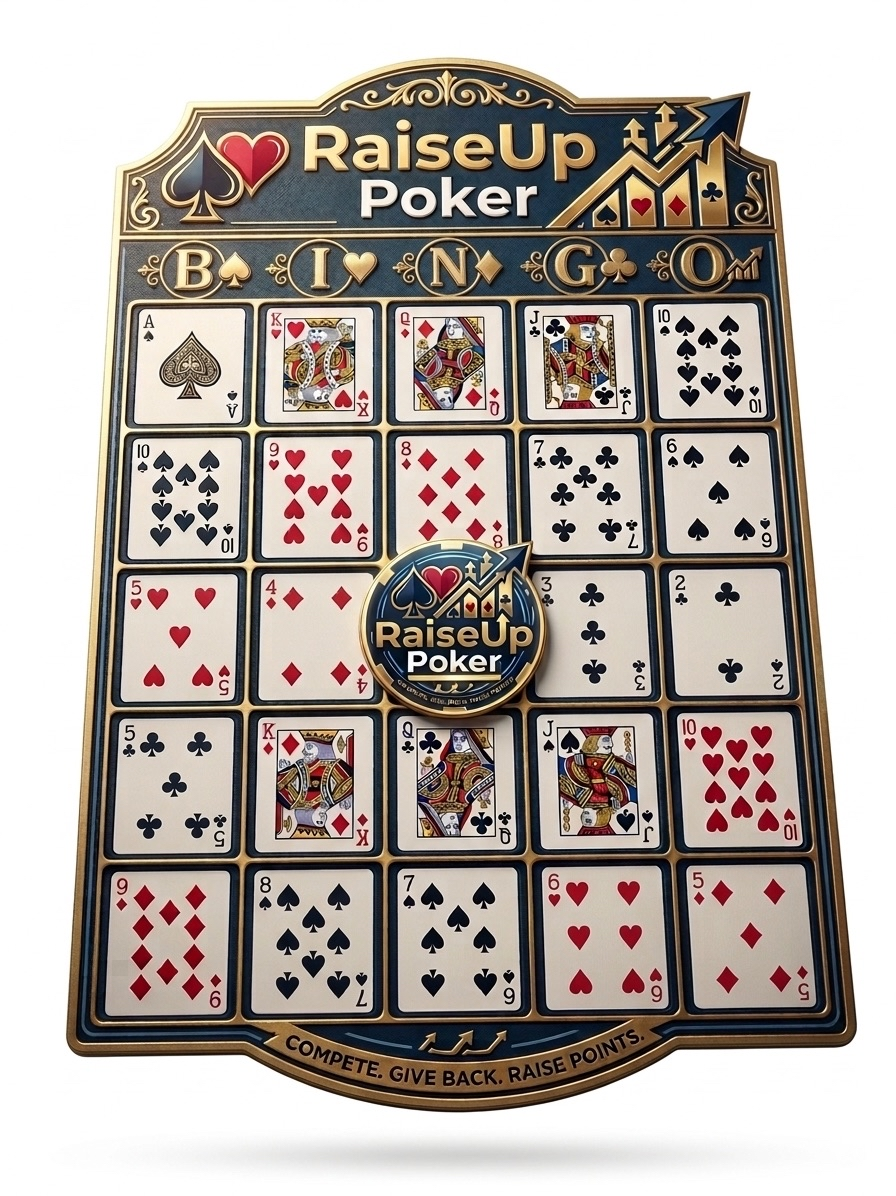 RaiseUp Poker Bingo Card