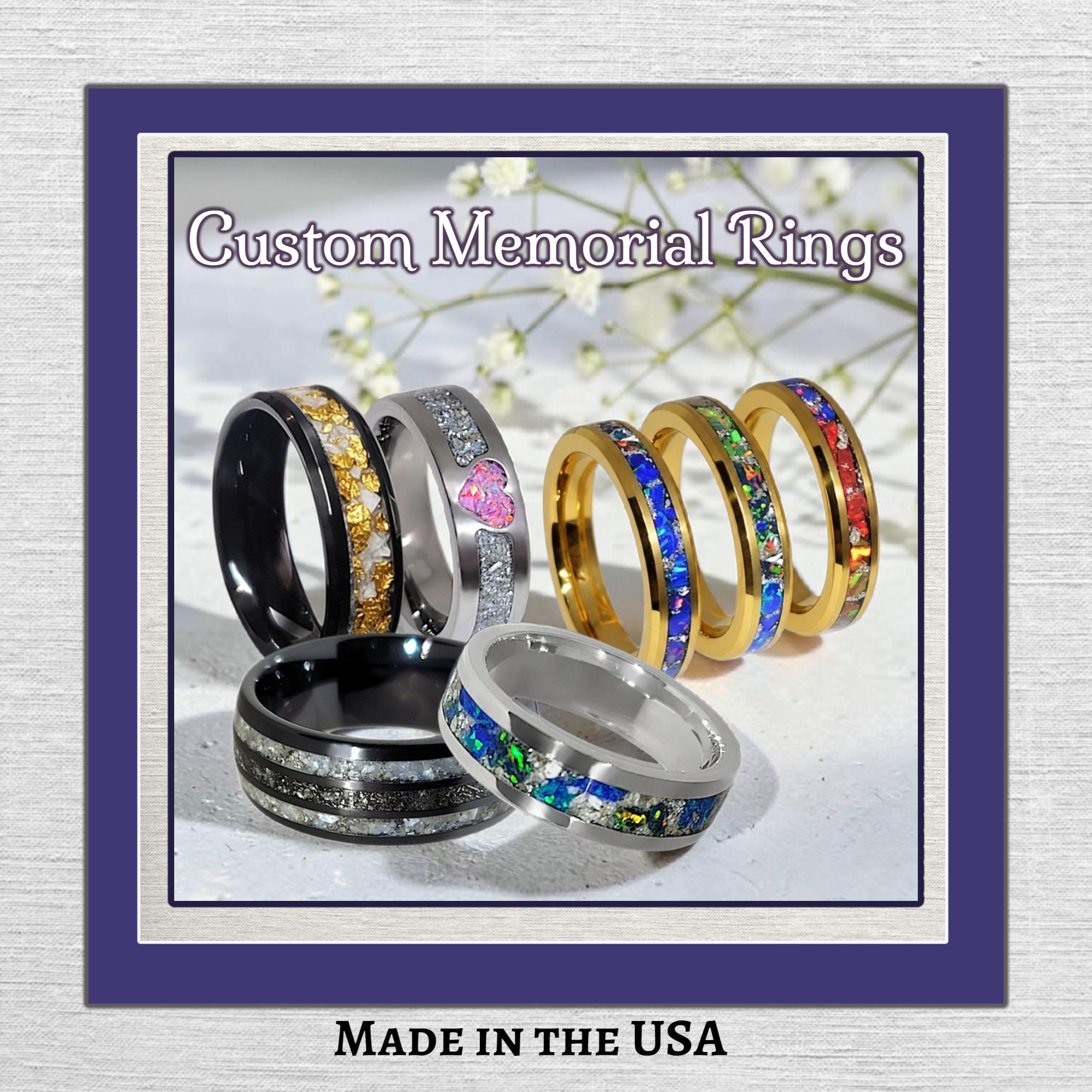 Custom Design Memorial Ring
