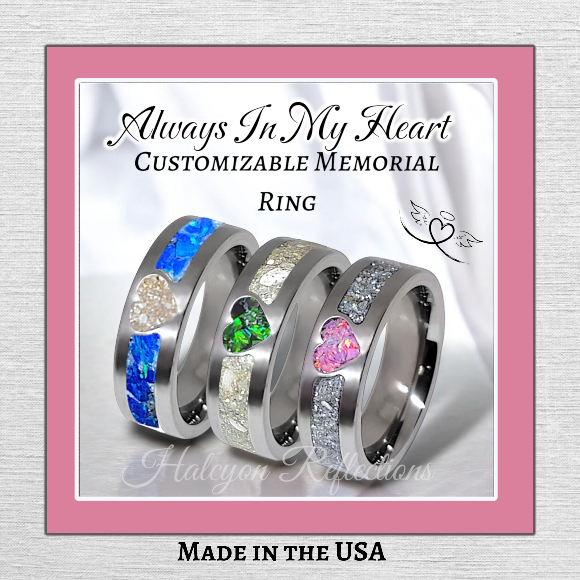Always In My Heart Memorial Ring