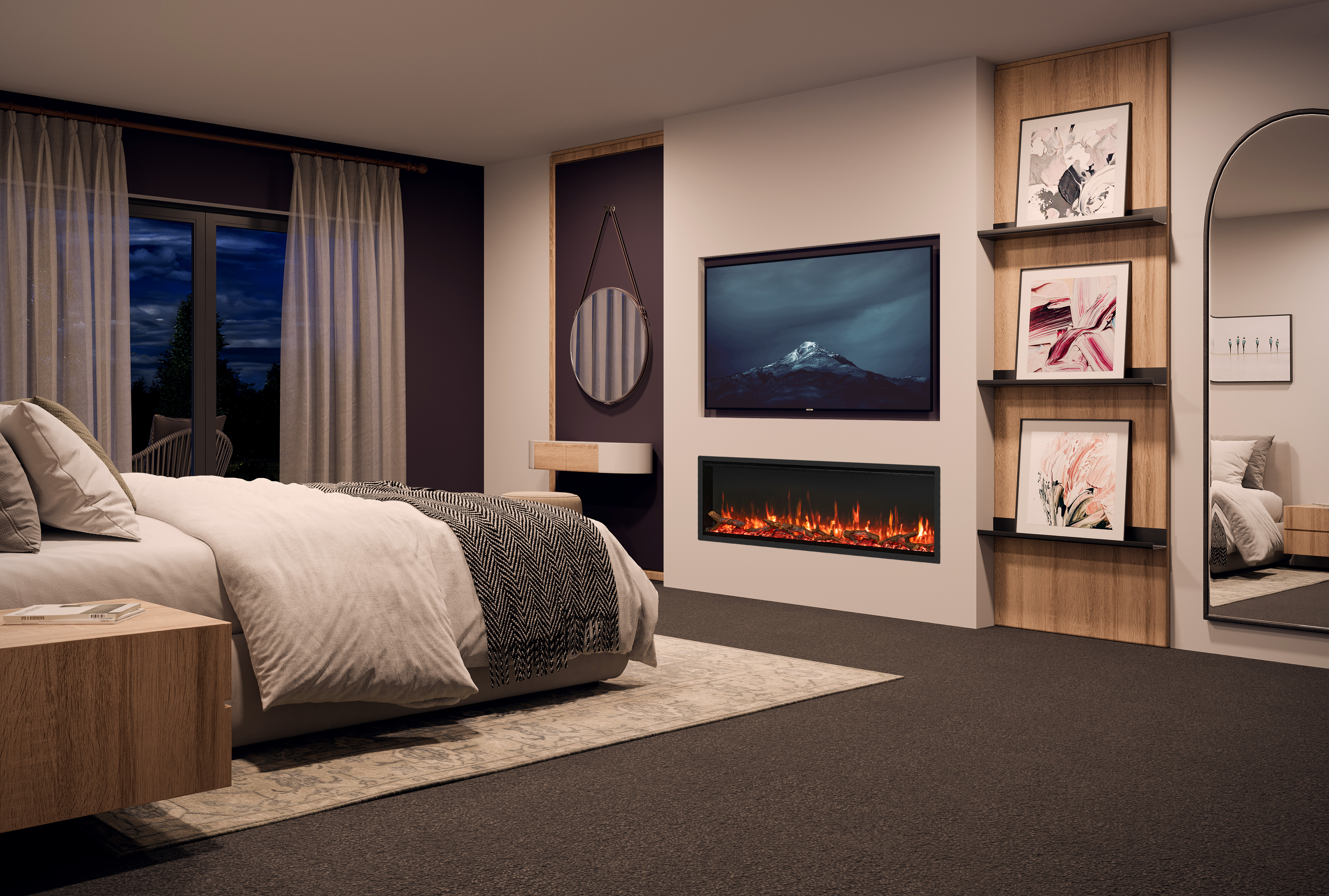 FireFX Atmos 135R Inset Media Wall Fire