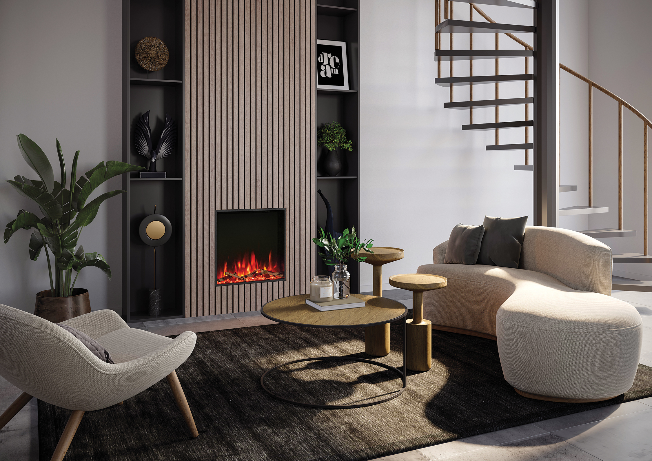 Gazco eStudio 60R Inset Media Wall Fire