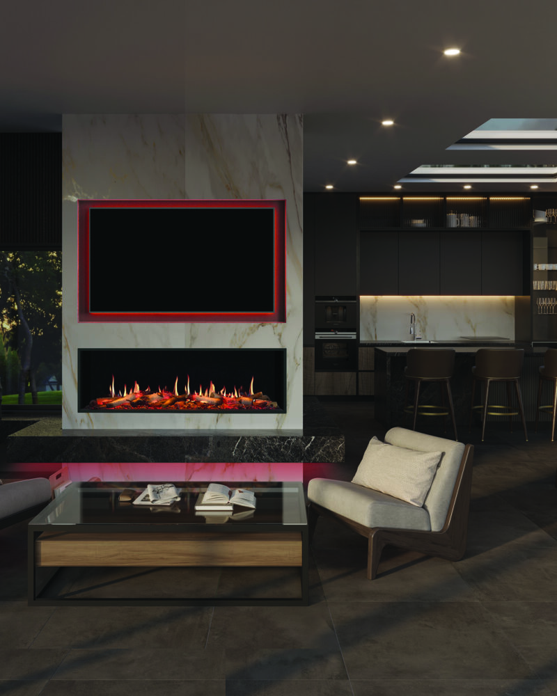 Onyx Fusion 150RW Media Wall Fire