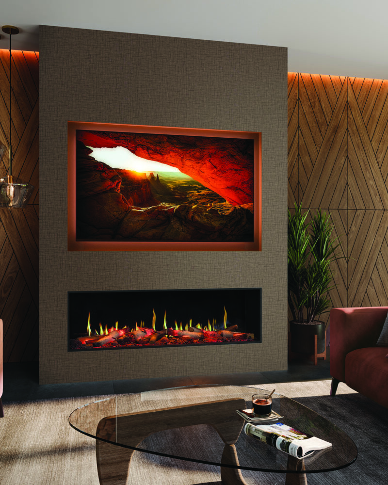 Onyx Fusion 150RW Media Wall Fire