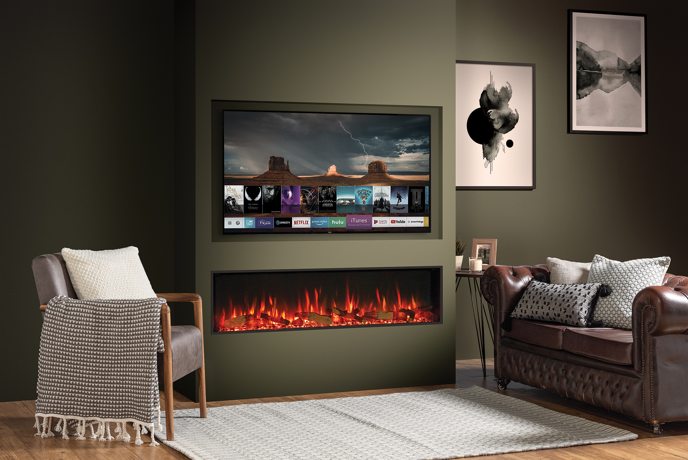 Gazco eStudio 165R Inset Media Wall Fire