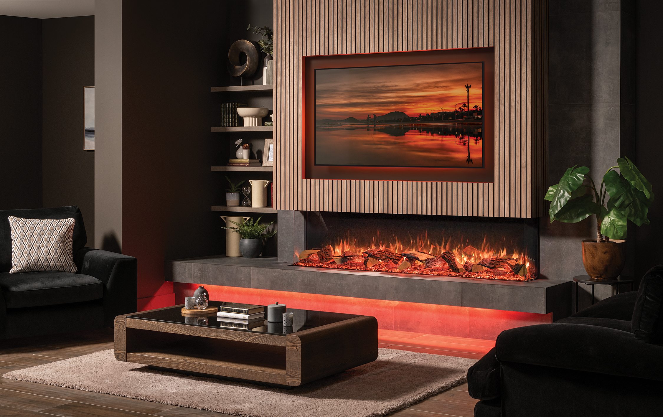 Onyx Avanti 190RW Media Wall Fire