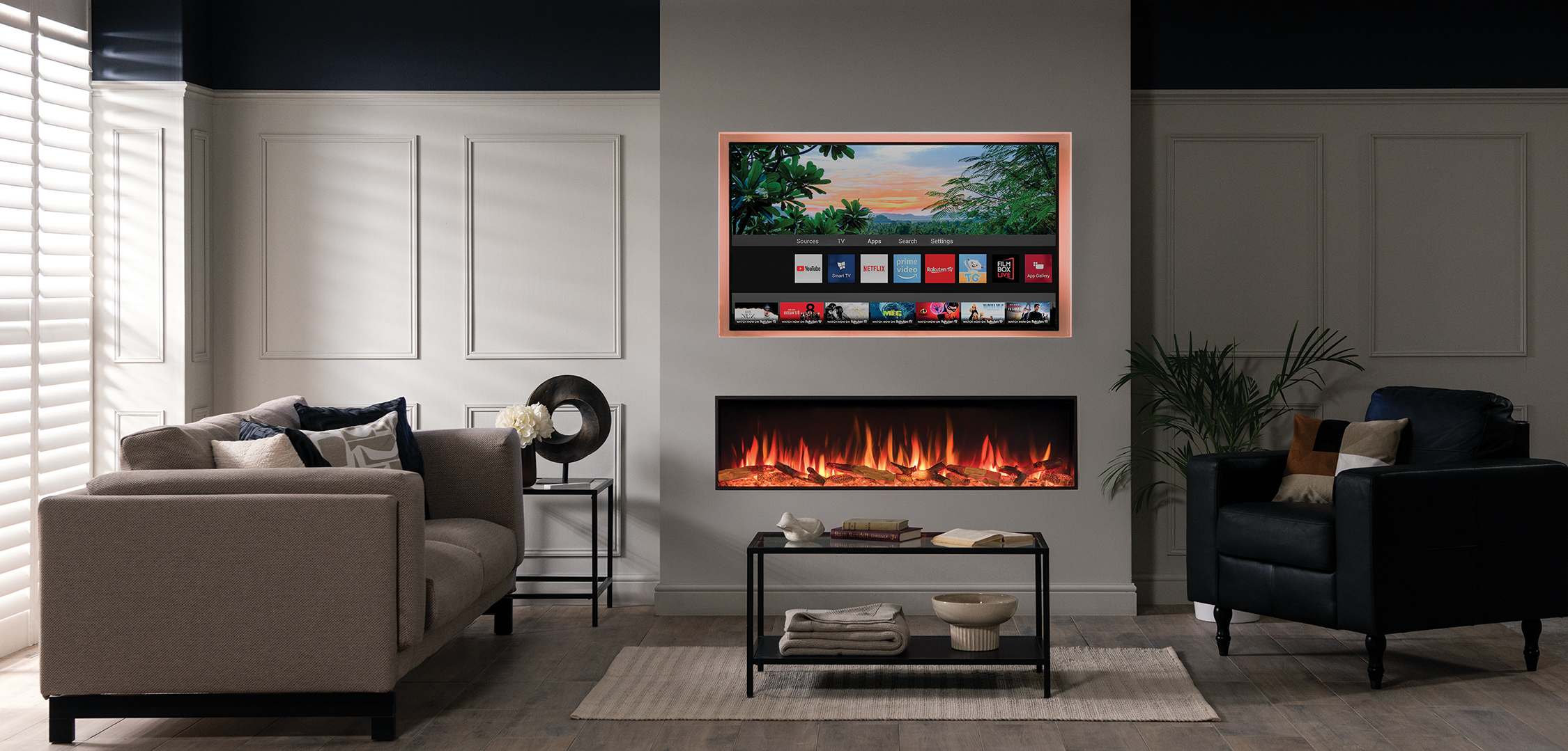 Gazco eStudio 135R Inset Media Wall Fire