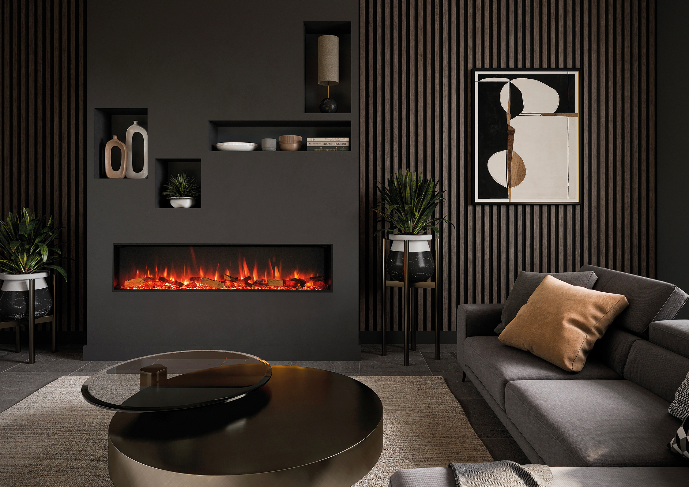 Gazco eStudio 165R Inset Media Wall Fire