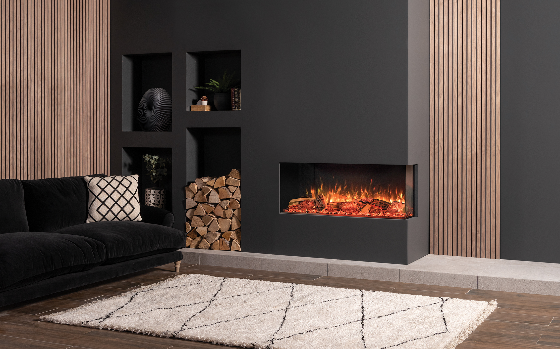 Onyx Avanti 110RW Media Wall Fire