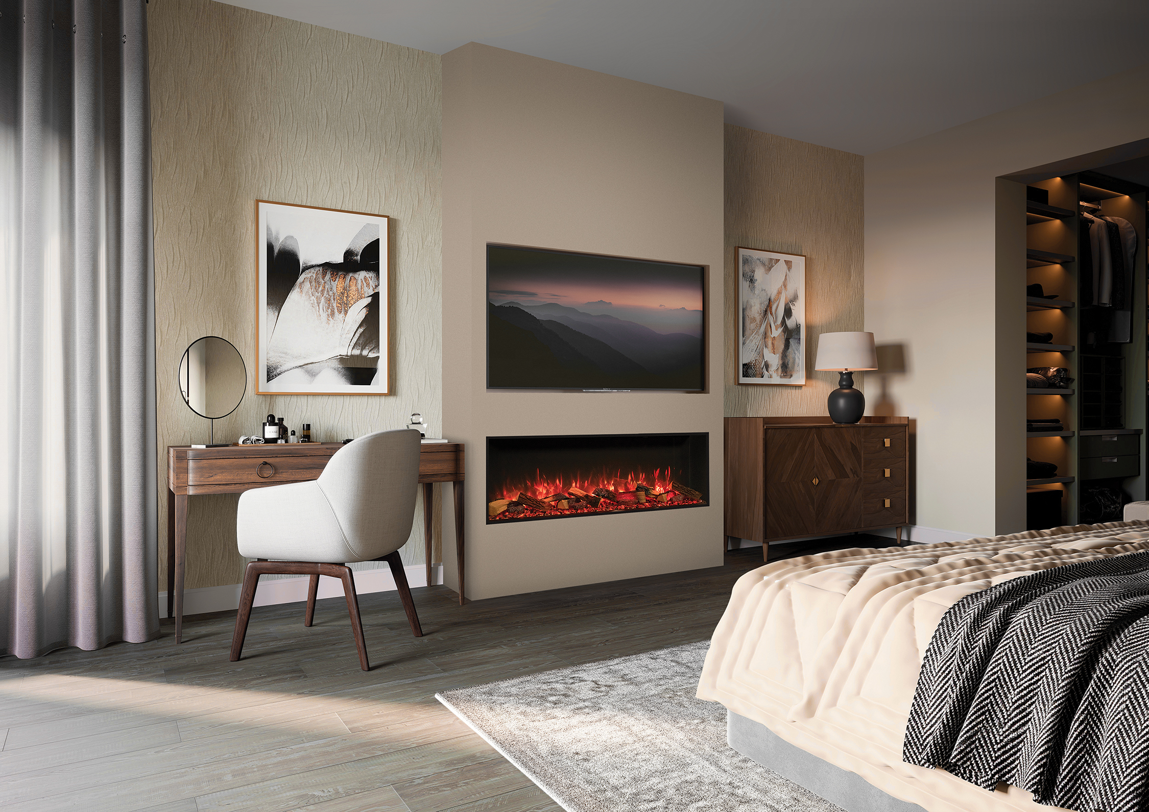 Onyx Avanti 150RW Media Wall Fire