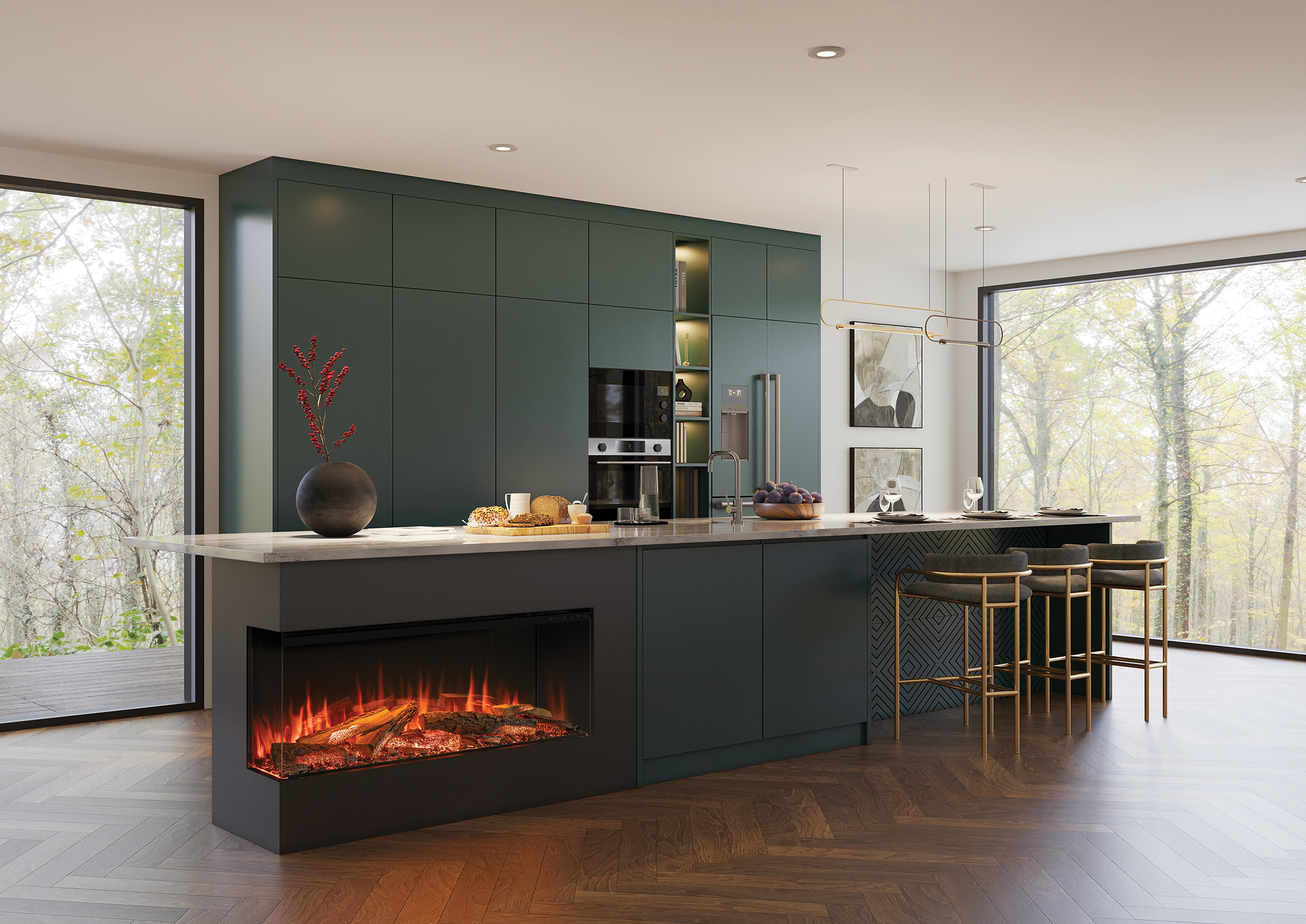 Onyx Avita 120RW Media Wall Fire