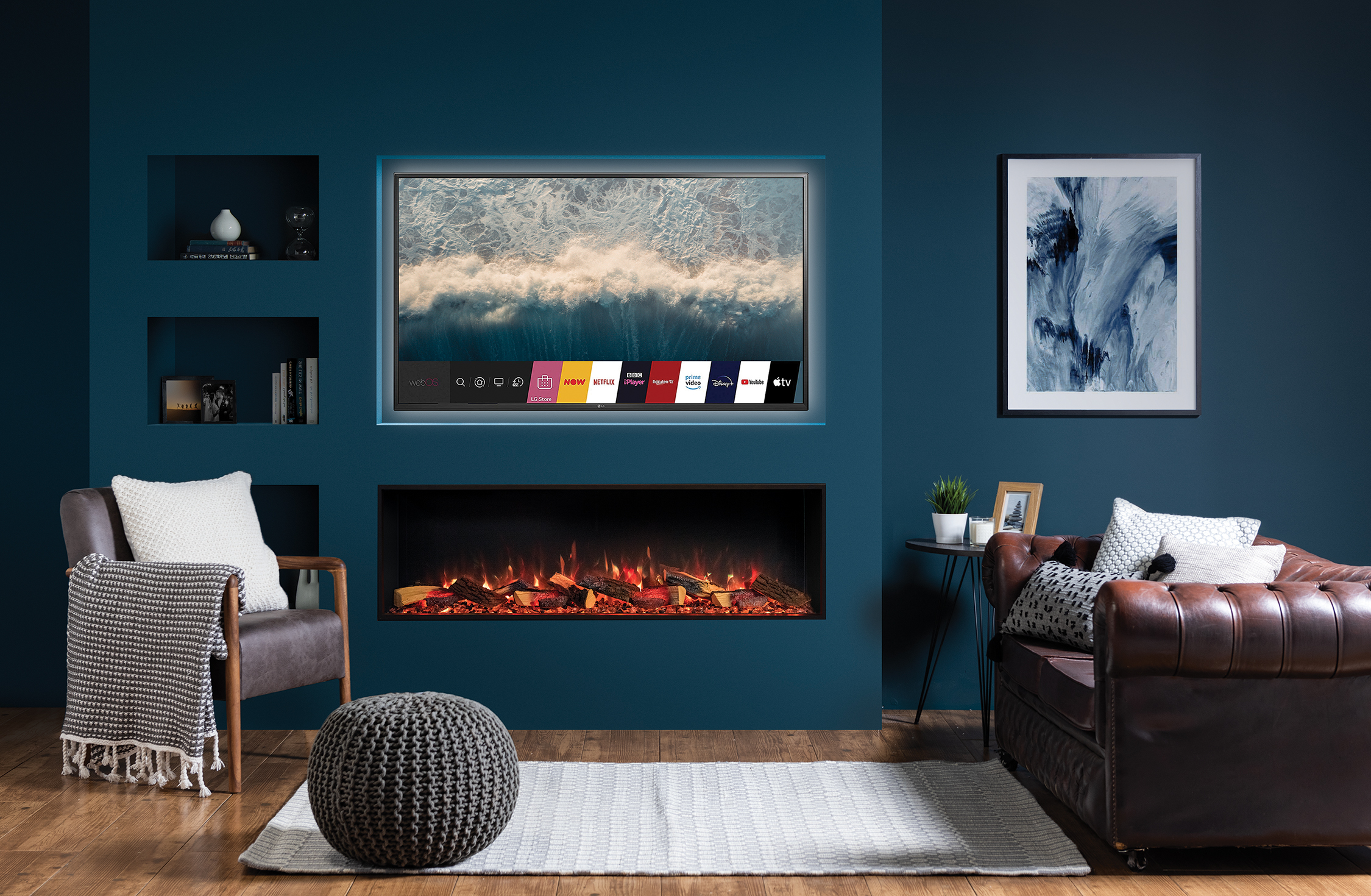 Onyx Avanti 150RW Media Wall Fire