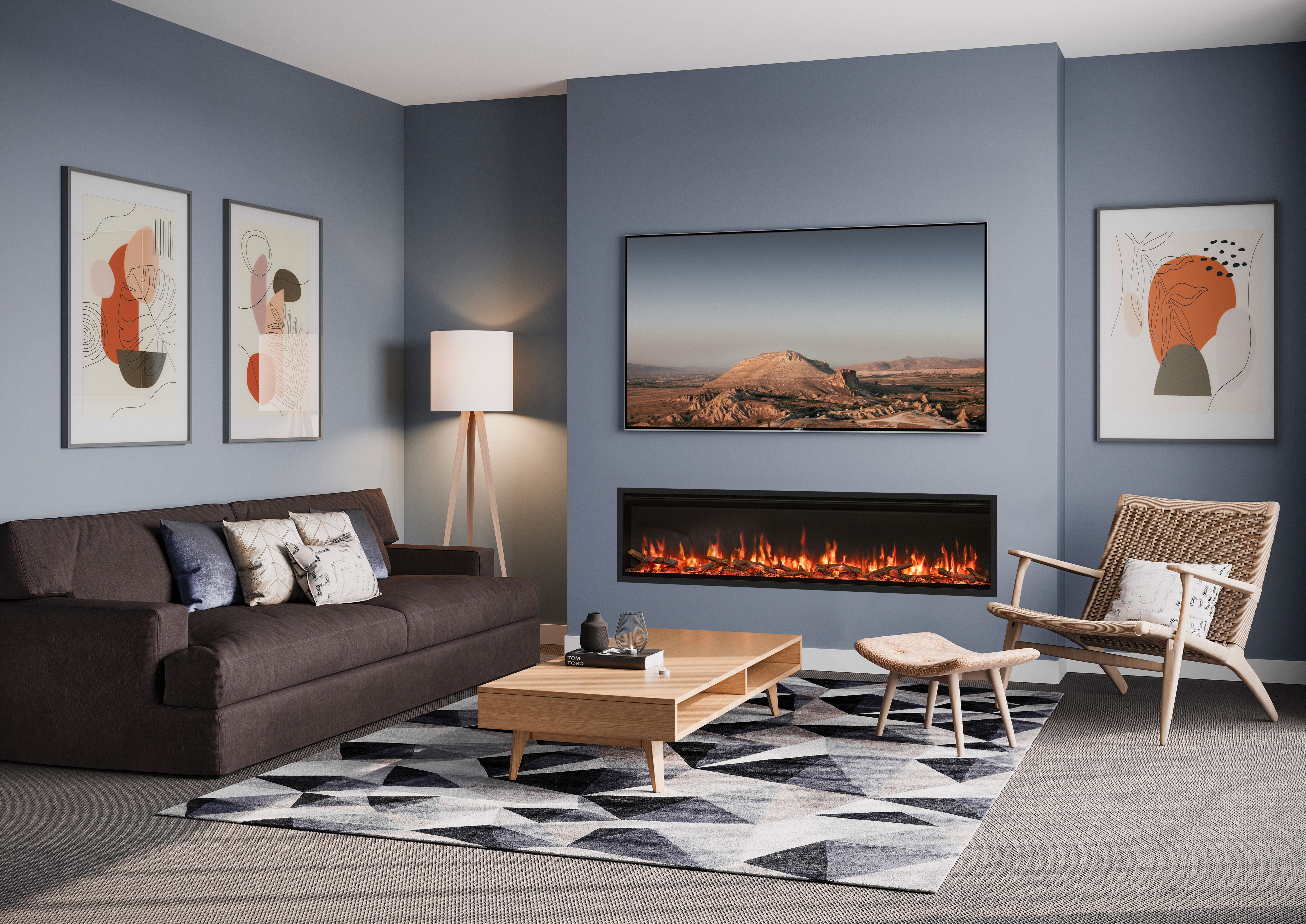 FireFX Atmos 165R Inset Media Wall Fire