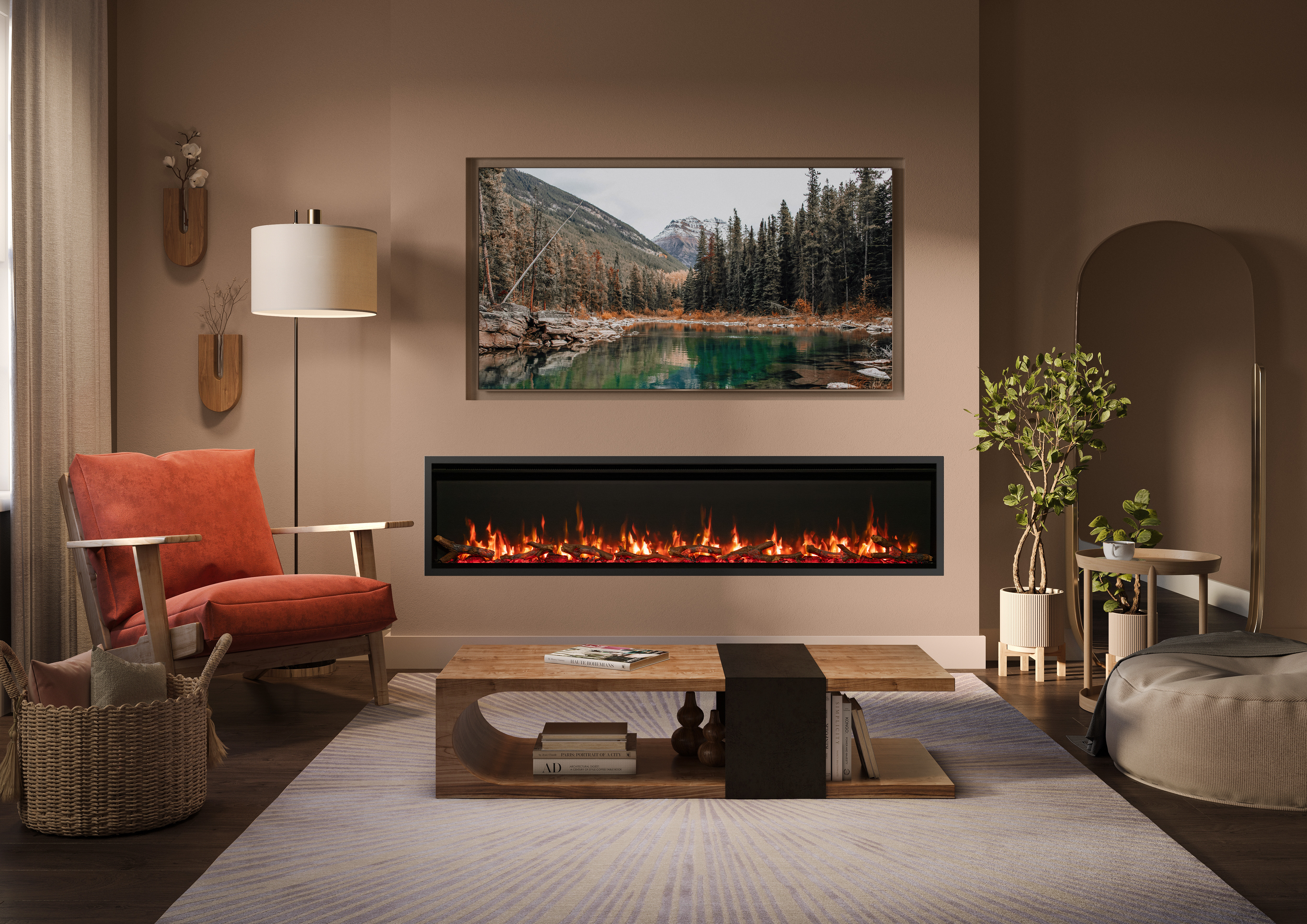 FireFX Atmos 195R Inset Media Wall Fire