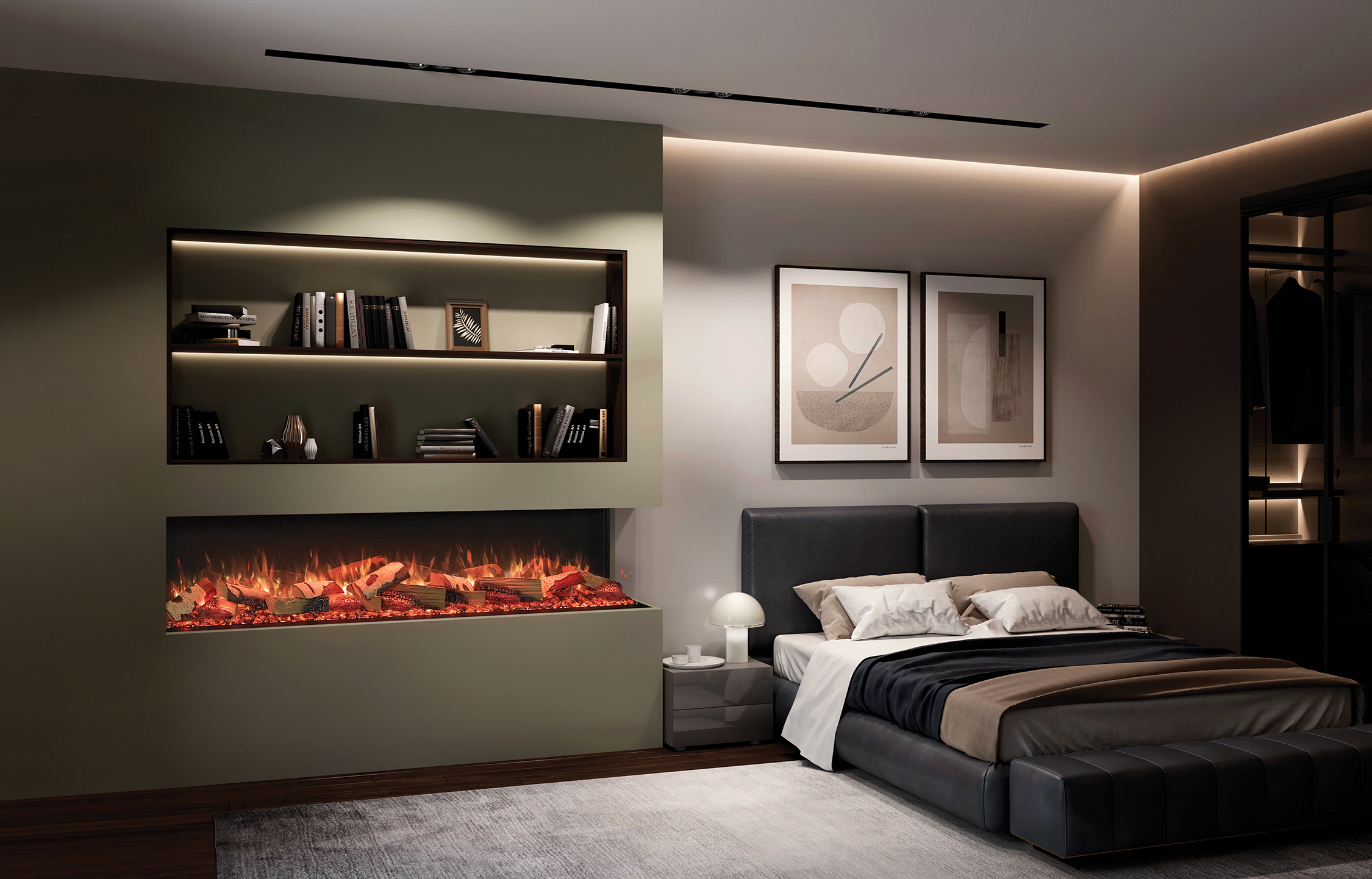 Onyx Avanti 190RW Media Wall Fire