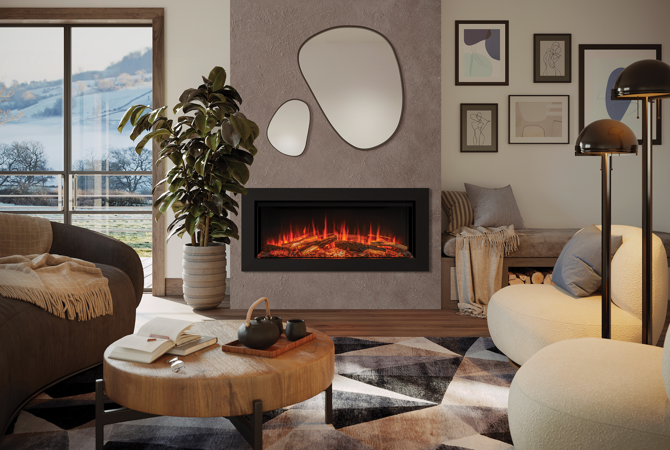 Onyx Avita 120RW Media Wall Fire