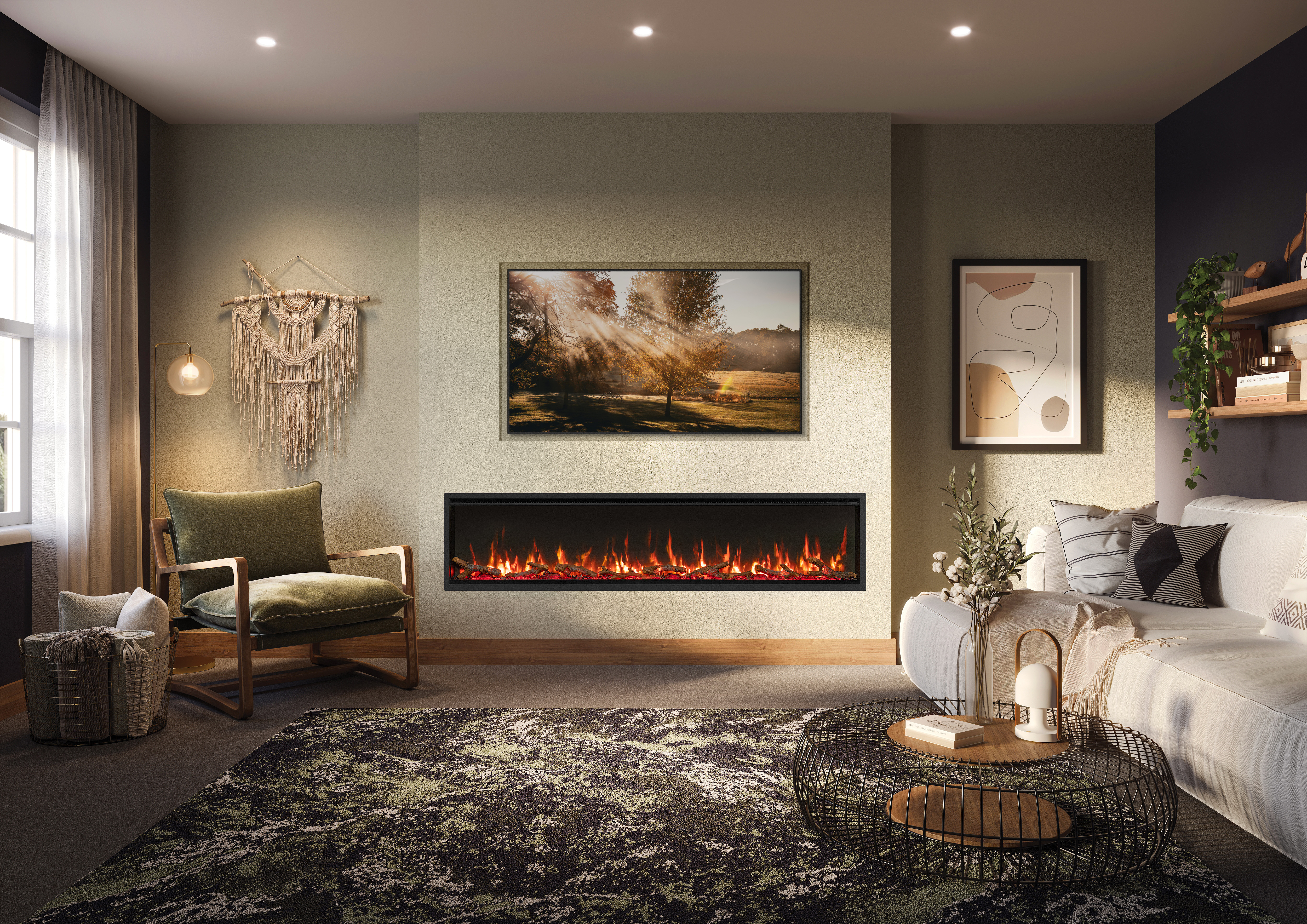 FireFX Atmos 195R Inset Media Wall Fire